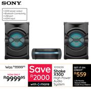 Sony Shake X30D High Power Audio System 10139039