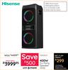 Hisense 400W DJ Party Speaker HP300