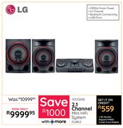 LG 2.1 Channel Mini HiFi System CL88.2