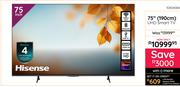 Hisense 75"(190cm) UHD Smart TV 10304084