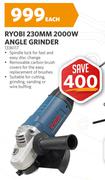 Ryobi 230mm 2000W Angle Grinder 1336117