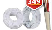 Twin & Earth Flat 2.5mm White (100M/Roll) 1389781