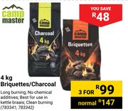 Camp Master Briquettes/Charcoal-For 3 x 4kg