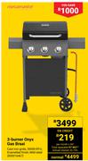 Megamaster 3 Burner Onyx Gas Braai