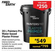 Fired Earth 20L Painters Pro Water Based Plaster Primer