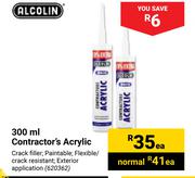 Alcolin Contractor's Acrylic-300ml Each