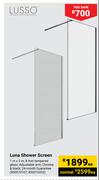 Lusso Luna Shower Screen 1m x 2m