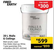 Fired Earth 20L Walls & Ceilings