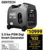 Gentech 3.5kw PSW Digi Invert Generator 850030550