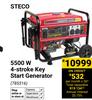 Steco 5500W 4-Stroke Key Start Generator 785316