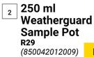 Dulux Weatherguard Sample Pot 850042012009-250ml