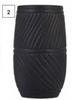 Ceramic Swirl Vase 123mm x 123mm x 202mm 850026814