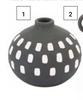 Ceramic Dot Vase 119mm x 119mm x 99mm 850026808