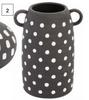 Ceramic Dot Swirl Vase 217mm x 125mm x 215mm 850026894
