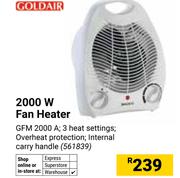 Goldair 2000W Fan Heater 561839