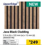 Upper Edge Java Black Cladding 2.9m (h) x 122mm (w) x 12mm 9d) 850035190