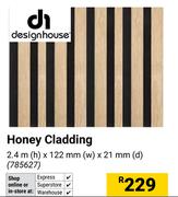 Design House Honey Cladding 2.4m (h) x 122mm (w) x 21mm 9d) 785627