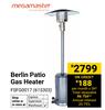 Megamaster Berlin Patio Gas Heater FSFG0017 615303