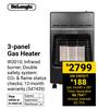 DeLonghi 3-Panle Gas Heater 547439