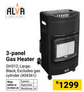 Alva 3-Panel Gas Heater 404361