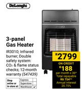 DeLonghi 3-Panle Gas Heater 547439