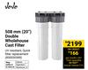 JoJo 508mm (20") Double Wholehouse Cast Filter 850030389