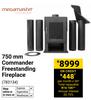 Megamaster 750mm Commander Freestanding Fireplace 783134