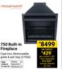 Megamaster 750 Built In Fireplace 27426