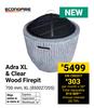 Econo Fire Adra XL & Clear Wood Firepit 850027205