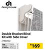 Design House Double Bracket Blind Kit With Side Cover 784356