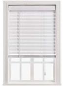 Design House 50mm Fauxwood Venetian Blind Smooth White 600mm x 1m 850025054