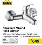 Builders Nova Bath Mixer & Hand Shower 783948