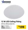 Bright Star Lighting 12W LED Ceiling Fitting CF012 White 646270
