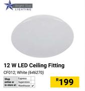 Bright Star Lighting 12W LED Ceiling Fitting CF012 White 646270