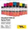 Gluedevil Spray Paint 683656, 683662, 683661, 683658-300ml Each