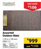Dirttrapper Assorted Outdoor Mats 1.35m x 750mm 386111