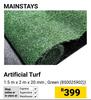 Mainstays Artificial Turf Green 1.5m x 2m x 20mm 850025902