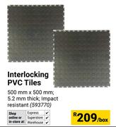 Interlocking PVC Tiles 500mm x 500mm 593770-Per Box