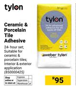 Tylon Ceramic & Porcelain Tile Adhesive 850000425