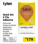 Tylon Quick Set 6 Tile Adhesive 544989