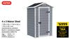 Keter 4 x 3 Manor Shed 480275