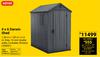 Keter 4 x 6 Darwin Shed 1.26m x 1.83m x 2.4m 769041