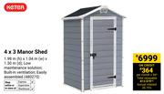 Keter 4 x 3 Manor Shed 480275