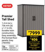 Keter Premier Tall Shed 783590