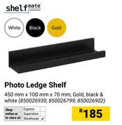 Shelfmate Photo Ledge Shelf 450mm x 100mm x 70mm 850026930, 850026799, 850026902