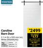 Winster Caroline Barn Door (White) 2.1m(h) X 920mm(w) 850006292