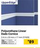 Upper Edge Polyurethane Linear Dado Cornice 2.4m x 53mm X 17mm 57428