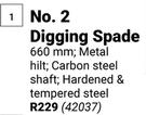 Lasher No.2 Digging Spade (42037)