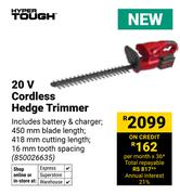 Hyper Tough 20V Cordless Hedge Trimmer (850026635)