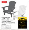 Keter Troy Chair 810mm x 800mm x 1m (735500, 735504)-Each